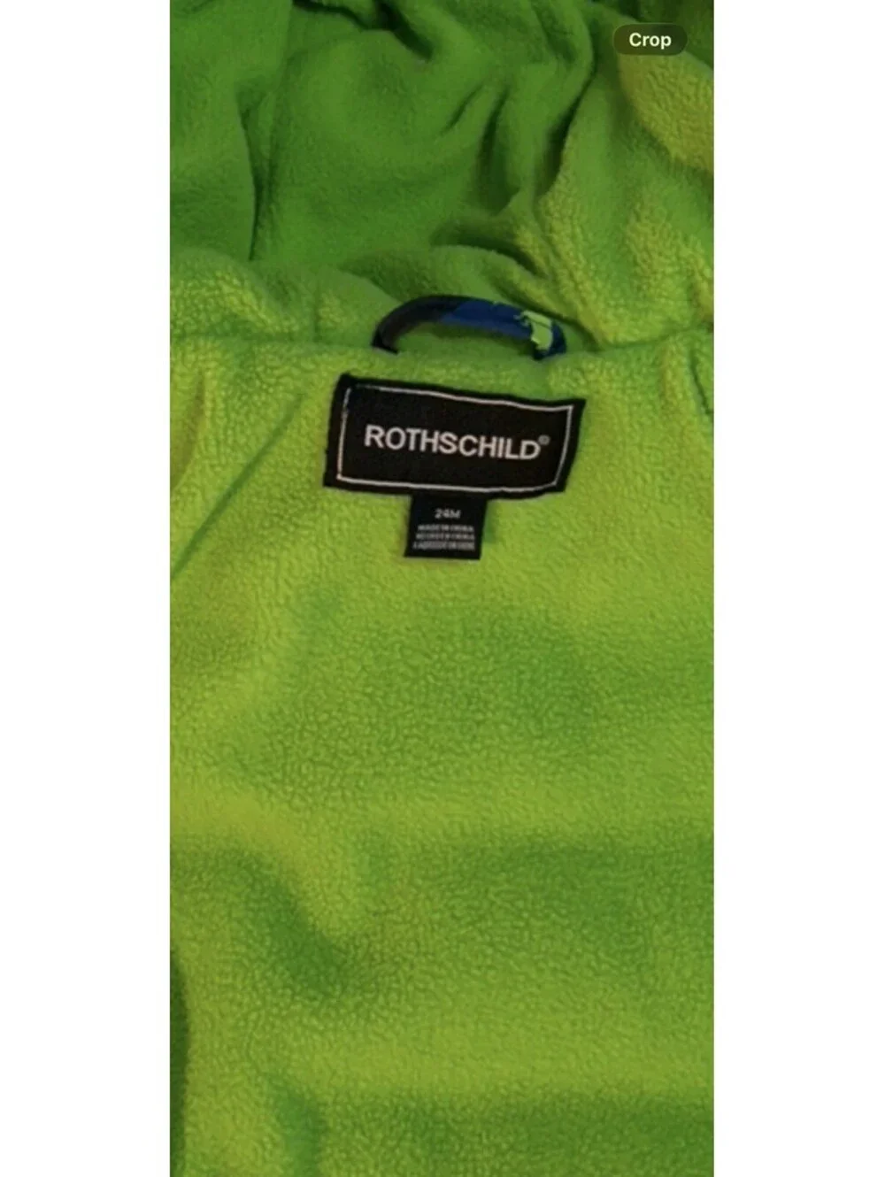 Rothschild Boys Dinosaur Hood Parka Blue & Green With Dinosaur Pattern 2T